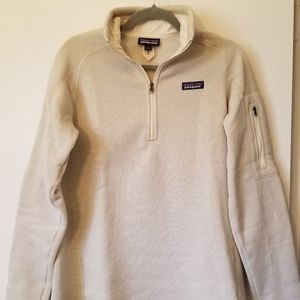 Patagonia quarter zip better sweater oyster white